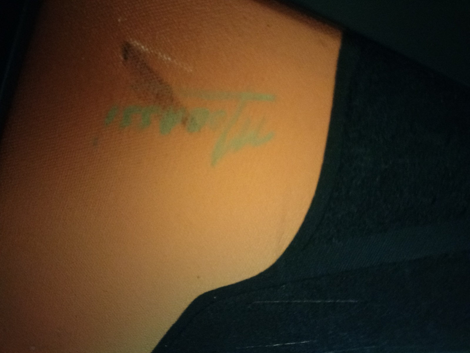 MOBASSI AFRICAN AMERICAN MAN AND WOMAN IN LOVE ORIGINAL OIL ON CANVAS PAINTING