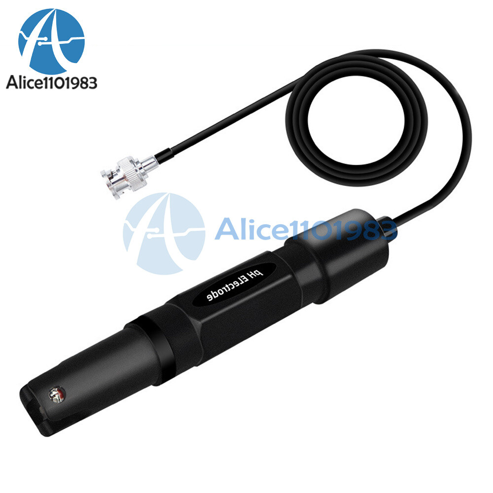 0~14pH Water Quality Analyzer PH online tester BNC Electrode probe Highprecision