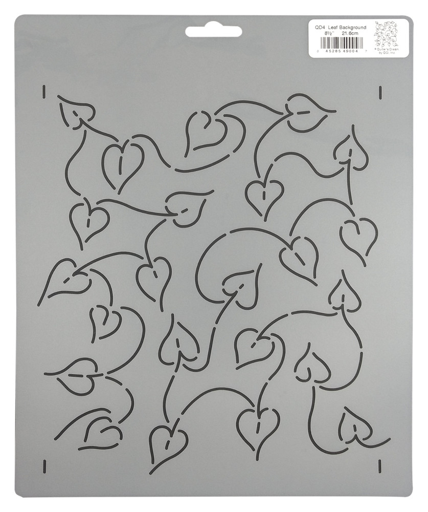 Quilting Stencil Leaf Quilt Patterns Leaves & Vines Background Quilters Template