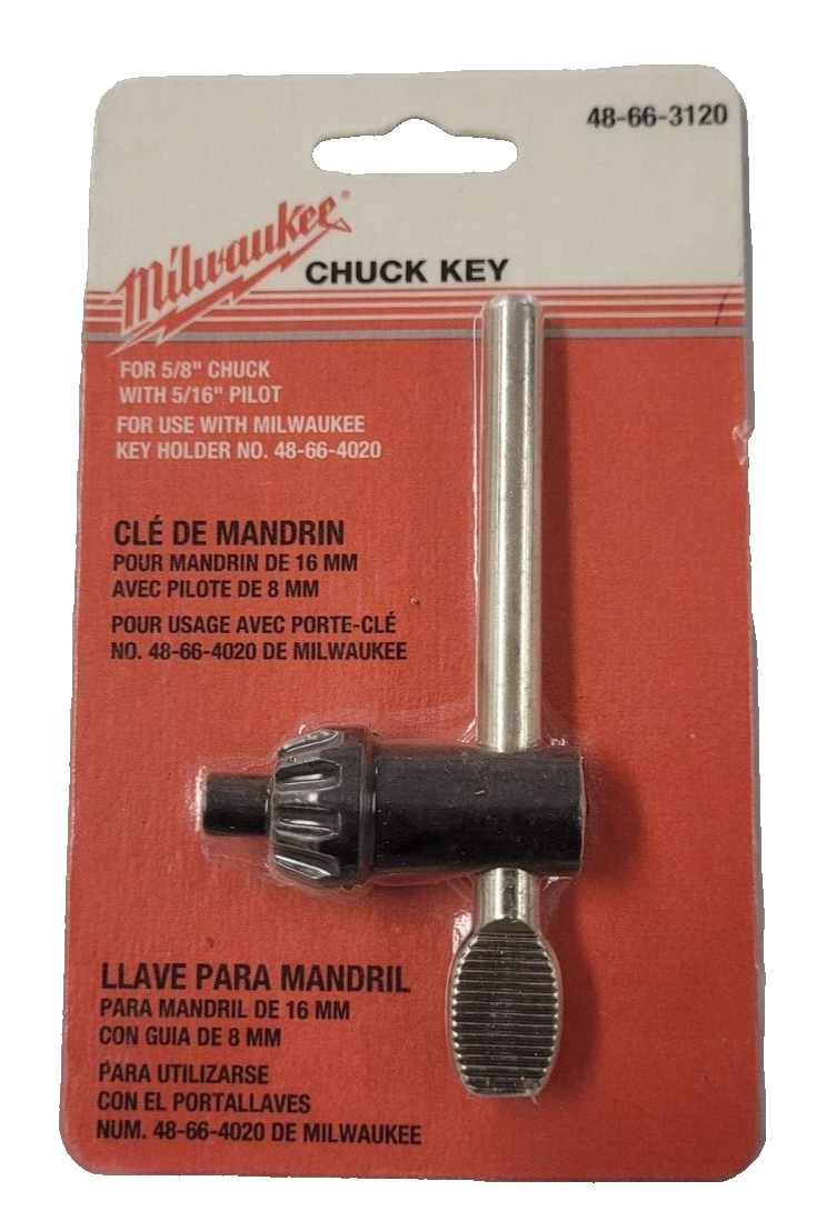 Milwaukee 48-66-3120 Chuck Key w/ 5/16" Pilot Jacobs K3