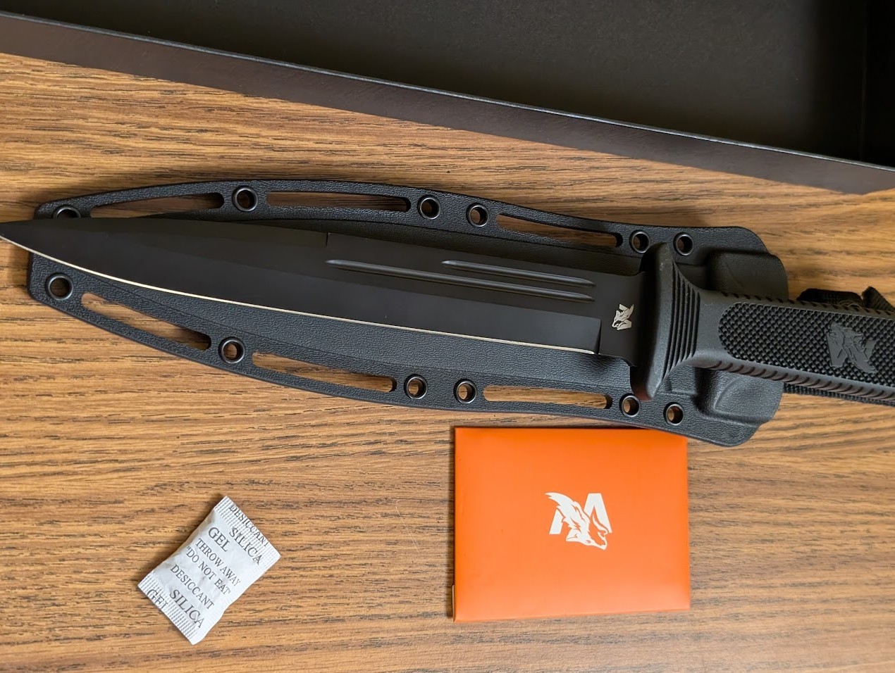 OdenWolf W-Catcher Full-Tang Black (OD-LF-00347-BB) Survival/Camping Knife