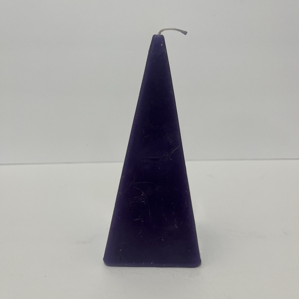 purple pyramid candle
