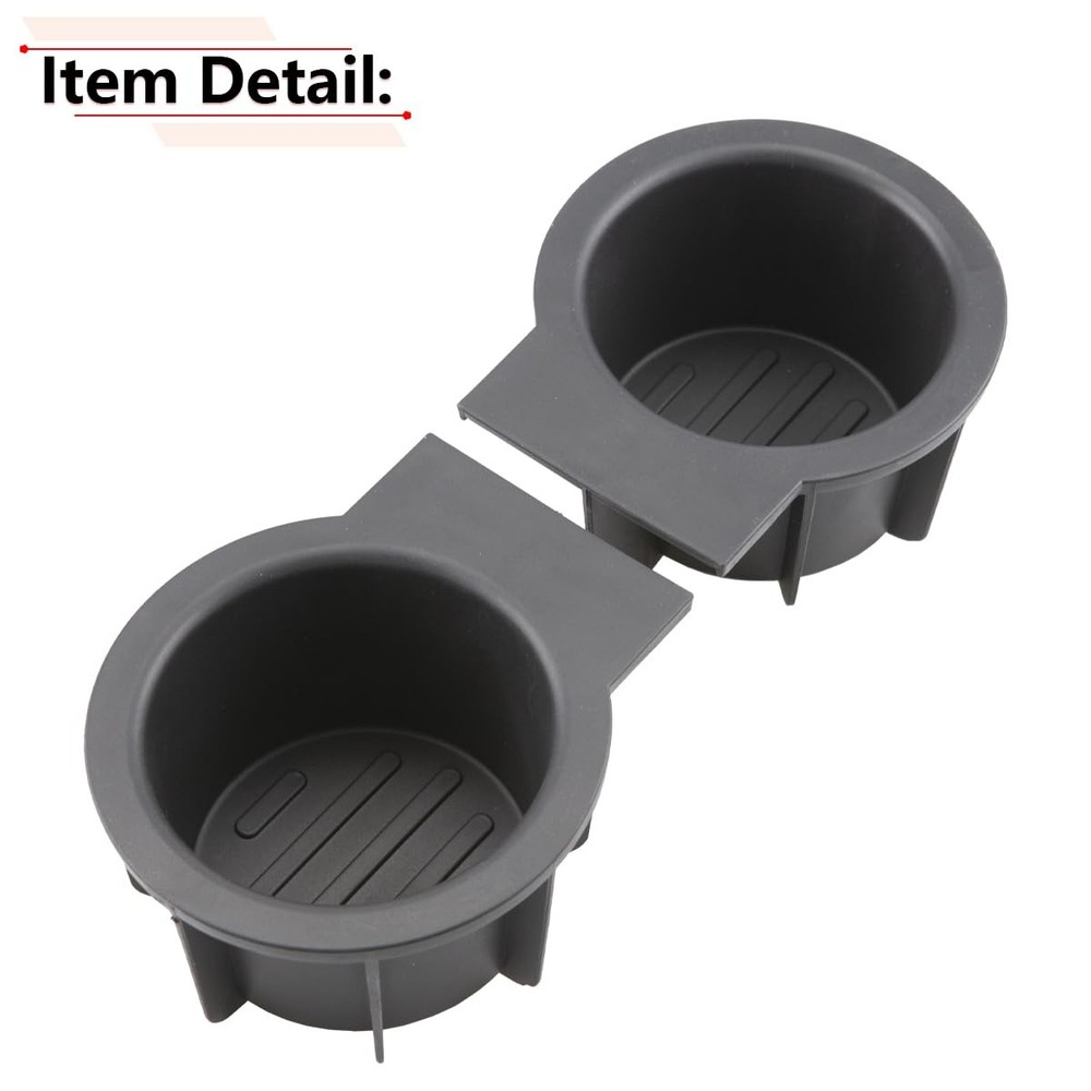 Cup Holder Insert Compatible with Ford F150 with Flow Through Console 2004-20...