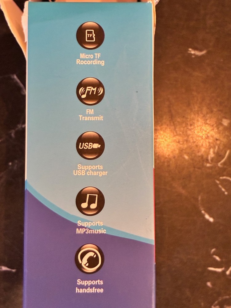 Car Wireless Bluetooth5.0 FM Transmitter MP3 Player USB Fast Car Charger Adapter