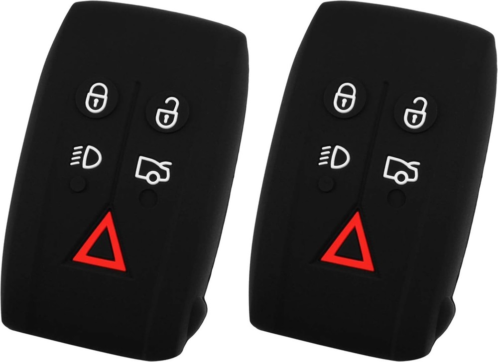 Keyless Entry Remote Car Smart Key Fob Outer Shell Cover Soft Rubber Case (Pack