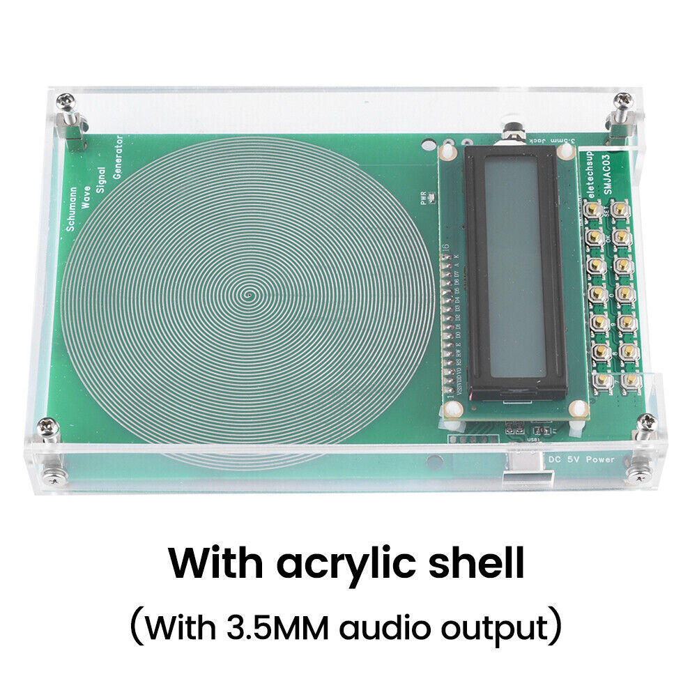 For Schumann Wave Generator Pulse Sine Frequency+3.5mm Audio Output Connector US