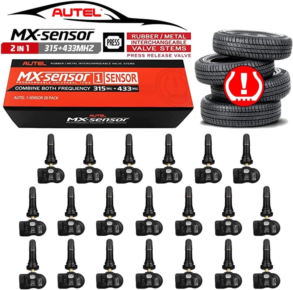 Autel MX-Sensor 315MHz & 433MHz programmable TPMS Universal Tire Pressure Sensor