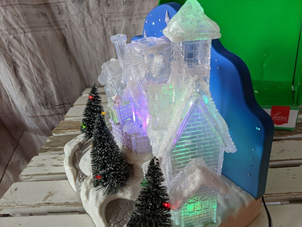 Home elements village Xmas LED scene decor lights