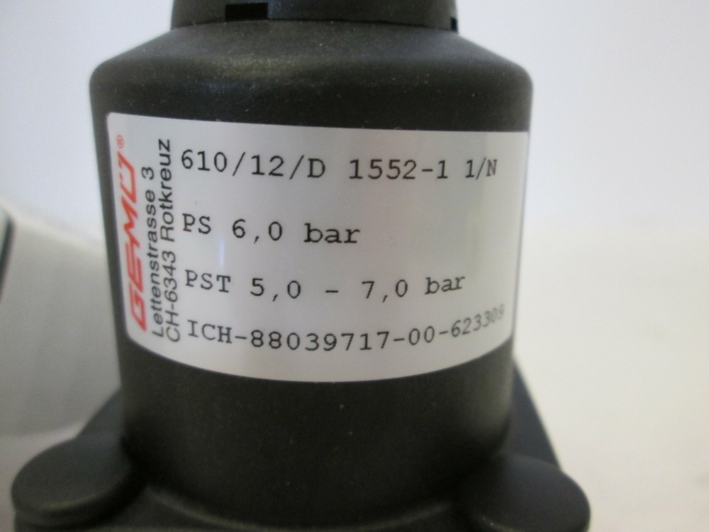 Gemu, Diaphragm Valve, 88039717, New