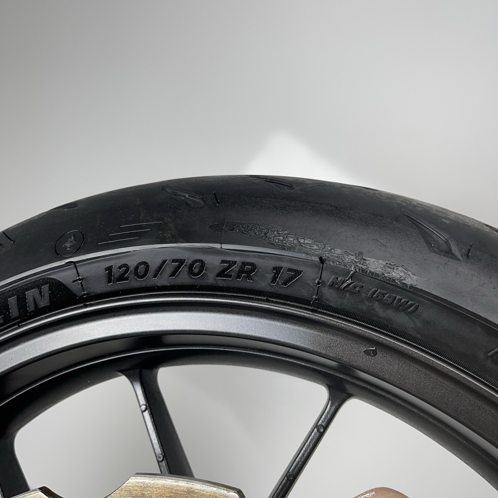 13 honda cb500x cb 500 front wheel rim 17 x 3.50 used straight oem