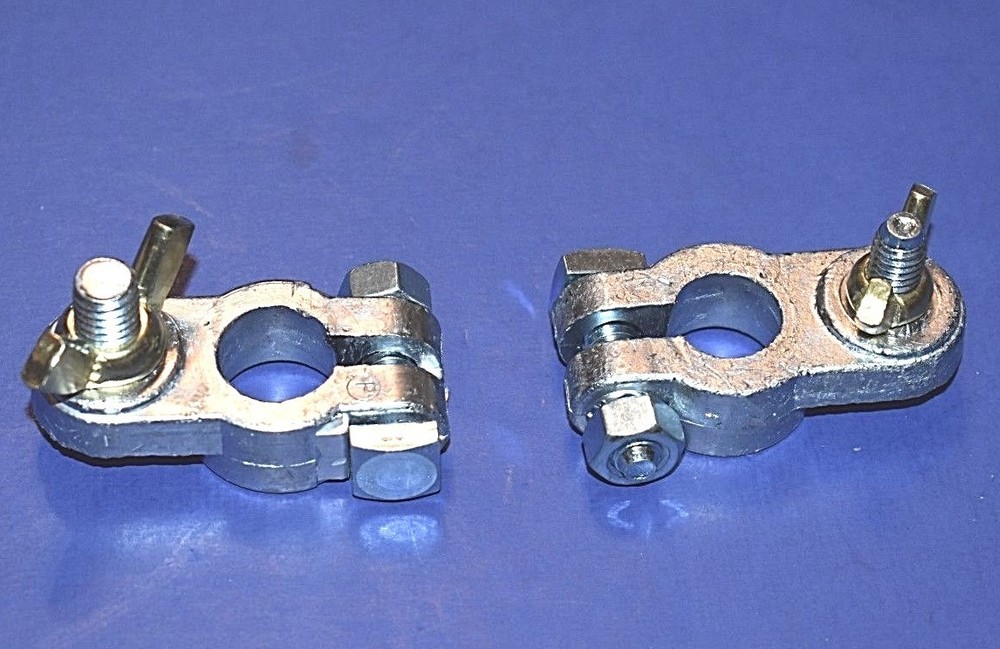 20 Marine Battery Top Post Terminals W/ Stud & Wing Nut 10 Positive 10 Negative