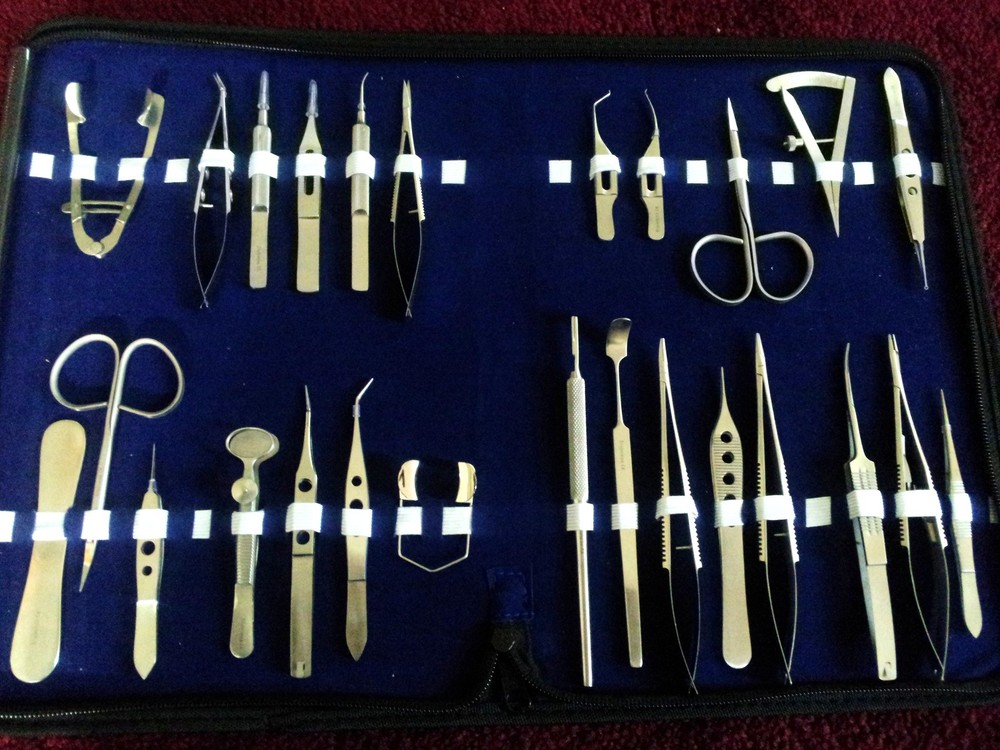 26 PC O.R GRADE BASIC OPHTHALMIC EYE MICRO SURGERY SURGICAL INSTRUMENTS SET KIT