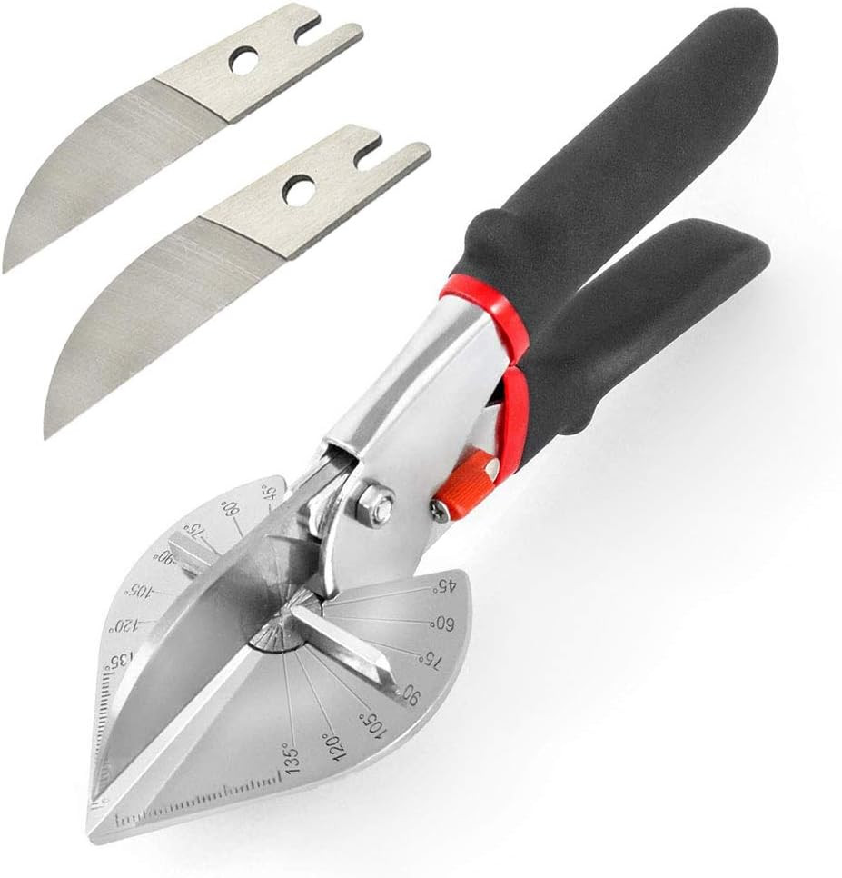 Multi Angle Miter Shear Cutter Hand Tools,45-135 Degree Adjustable Angle Scissor