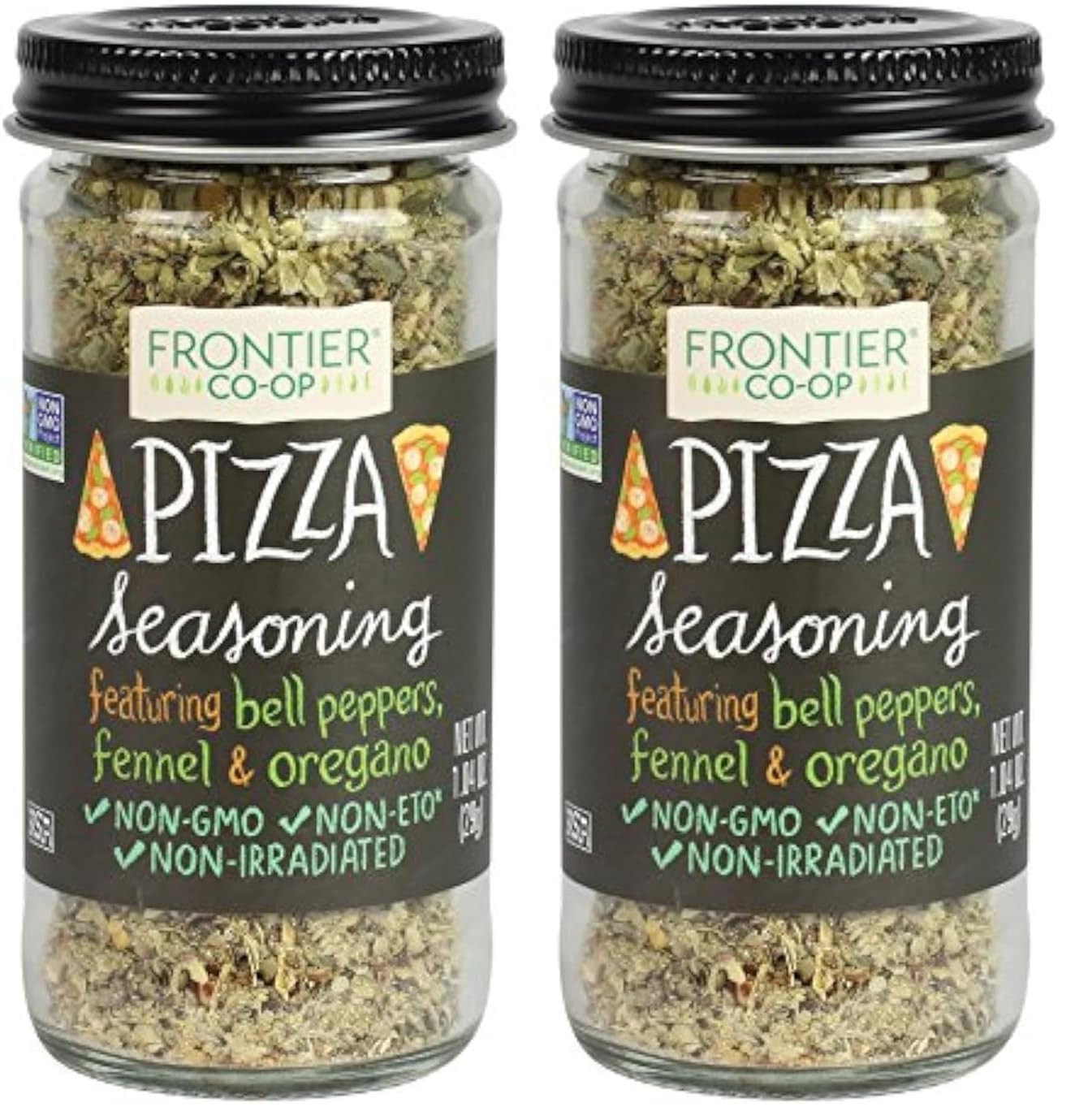 Frontier Co-op Pizza Seasoning, 1.04-Ounce Jar, 1.04 Ounce (Pack of 2)