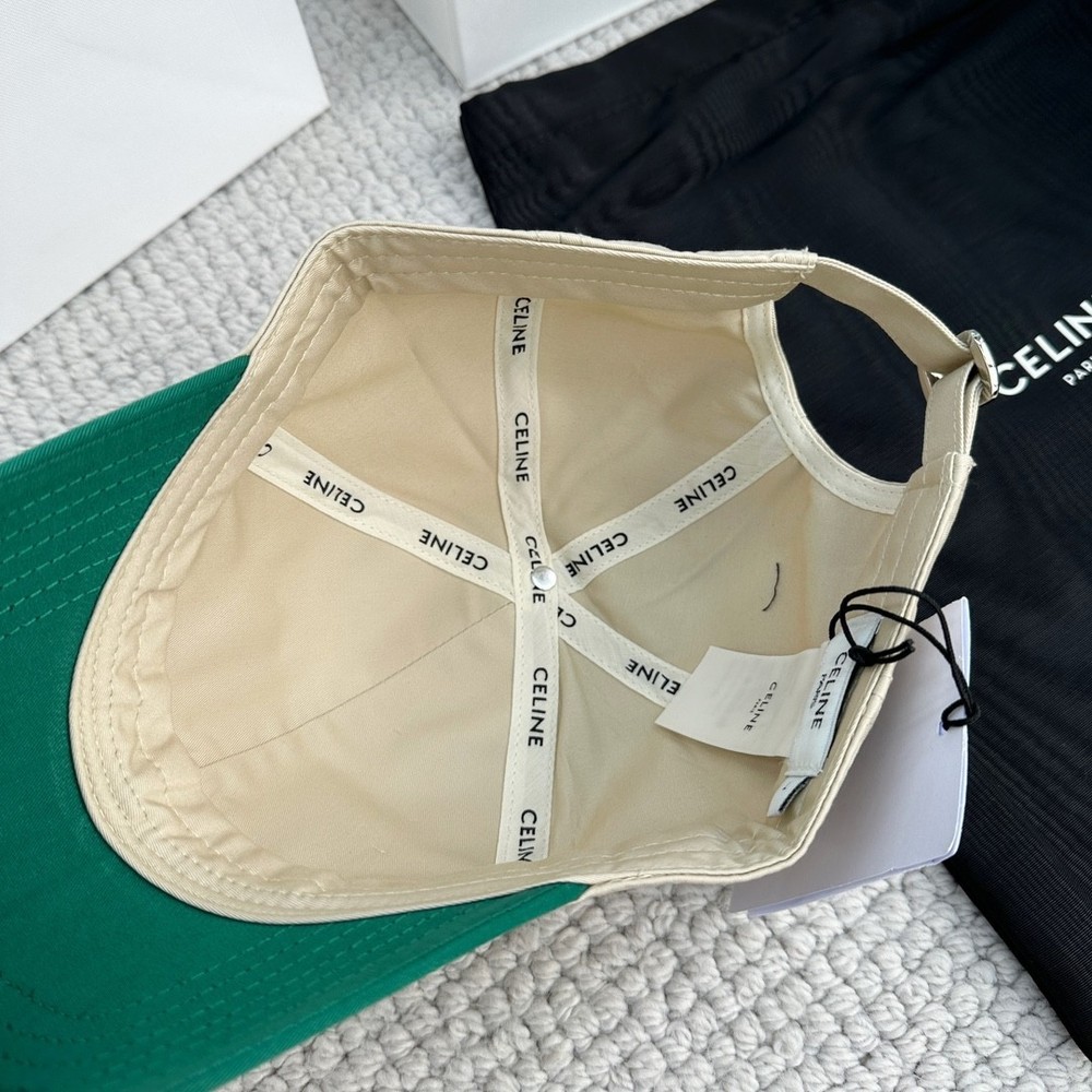 Celine New Triomphe Denim Embroidered Baseball Cap