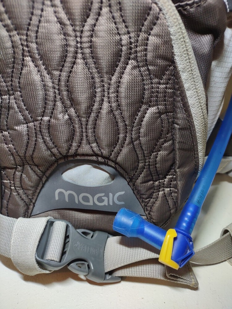 Camelbak Magic Backpack Hydration Pack Brown With 2L Bladder Hiking Embroidered