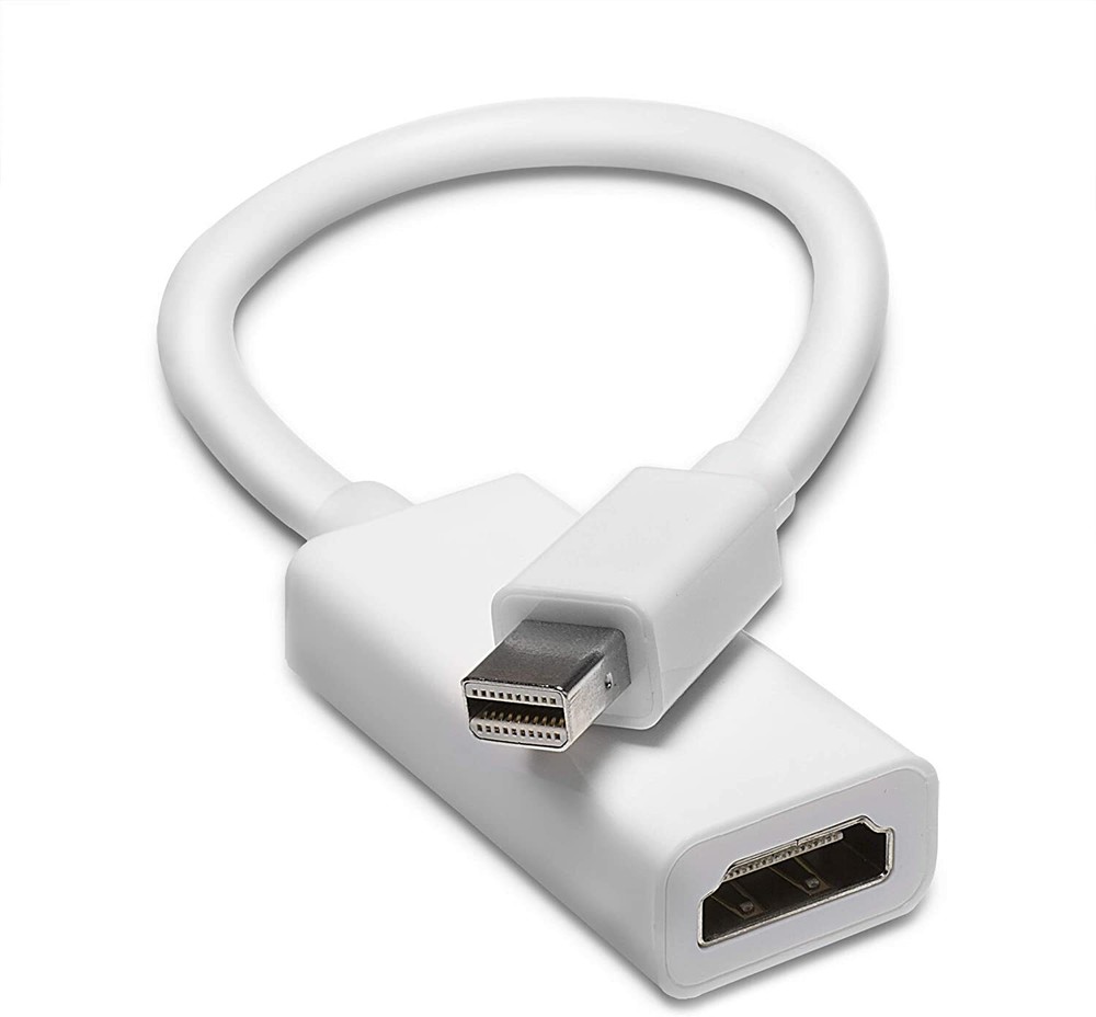 White Thunderbolt Mini DisplayPort DP to HDMI - High Speed Cable Adapter 10 Pack