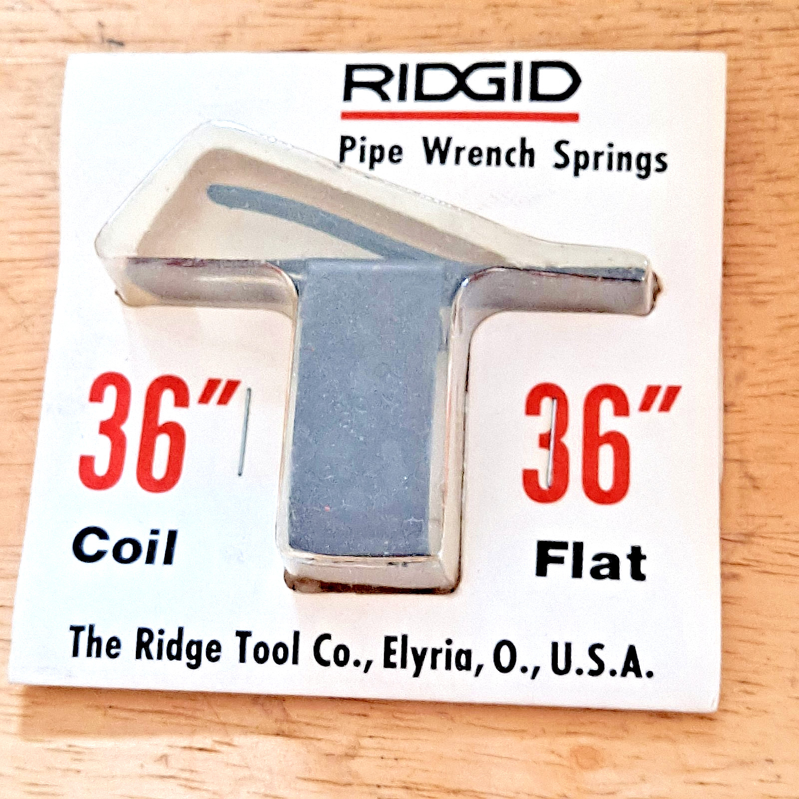 RIDGID 36" Coil & Flat Spring 31730  E2678 Fits 36" Pipe Wrench FREE SHIPPING