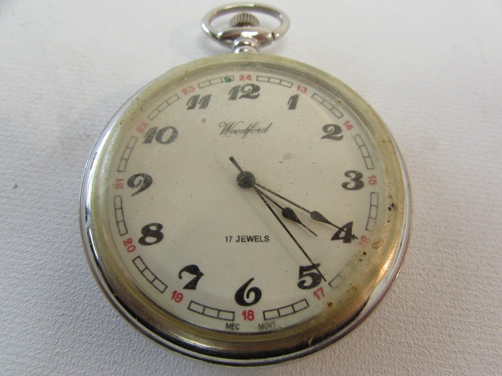 (ref288CD) Antique Woodford Pocket Watch Working