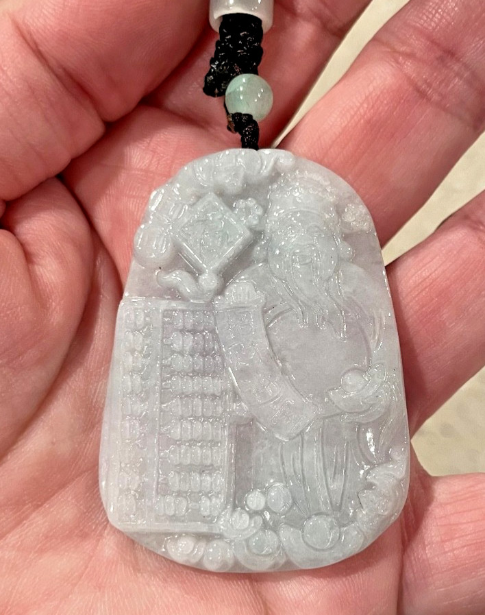 Jade money god pendant