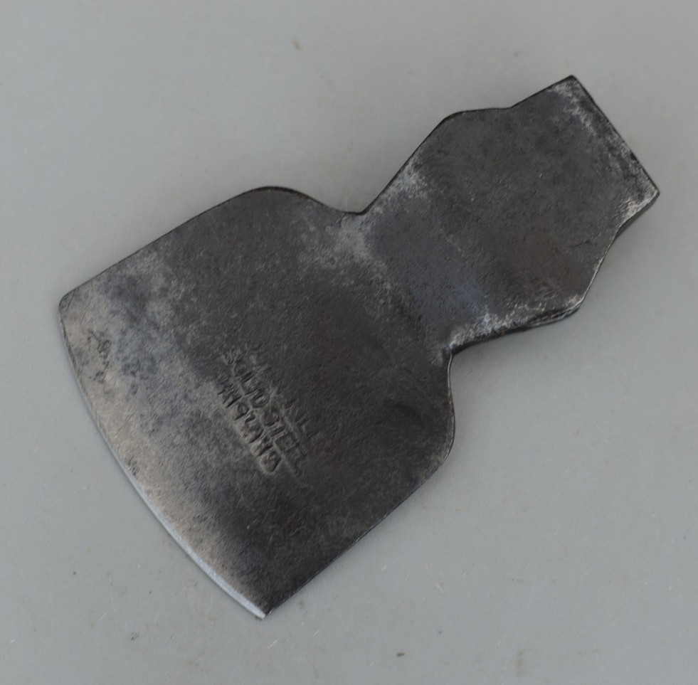 Vintage John Riley Axe Head Solid Steel England