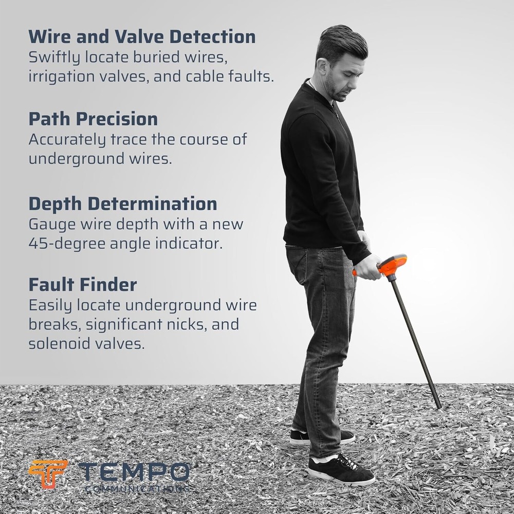 TEMPO 521E Professional Underground Cable Locator - Fast & Reliable Detection