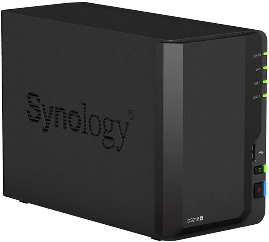 Synology Diskstation DS218+ Mini Desktop NAS Server, Intel Celeron J3355 Dual-Co