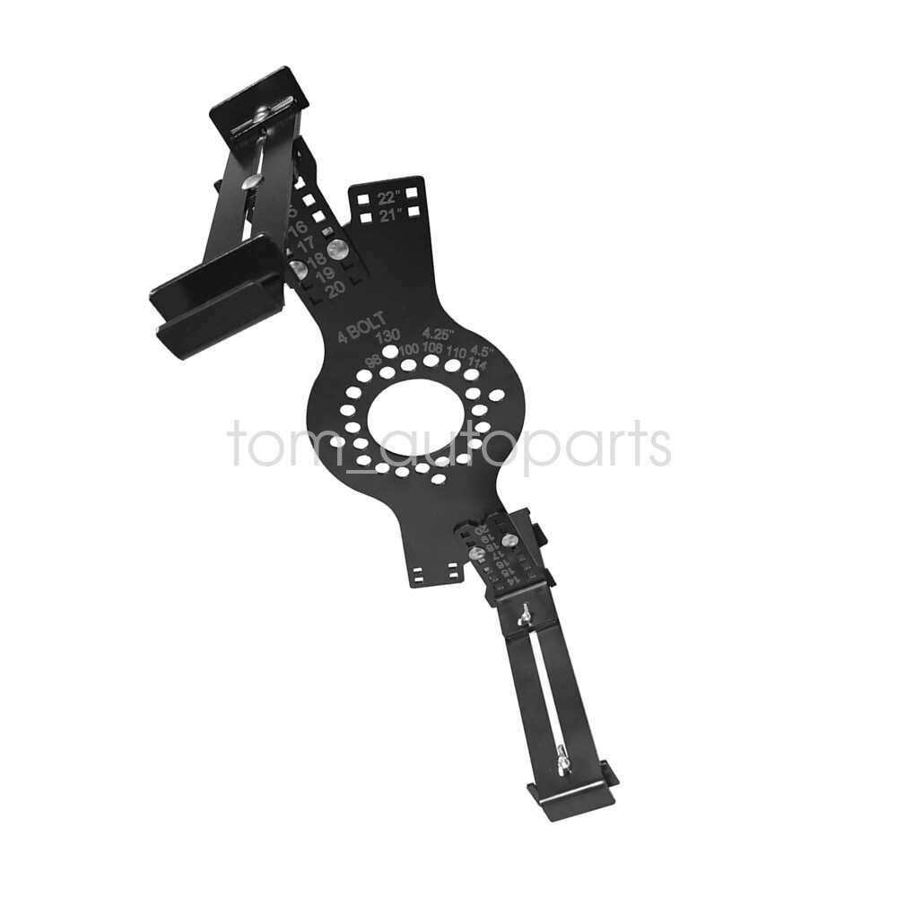 Wheel Fitment Simulator Tool, Tire Size Fit Test Measuring Mockup, 4-Lug Pattern