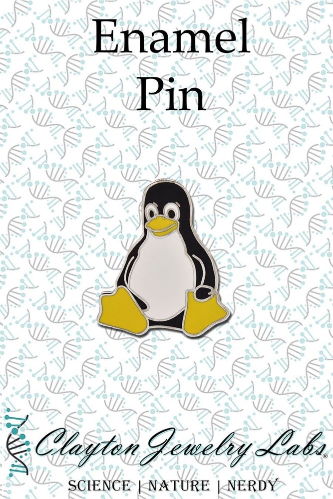 Tux the Linux Penguin Hard Enamel Lapel Pin
