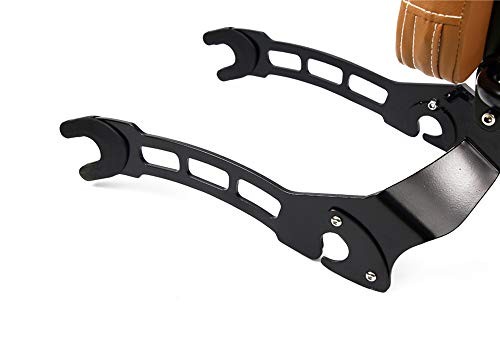 Motorcycle Upright Sissy Bar Backrest Passenger Seat Replacement black+black