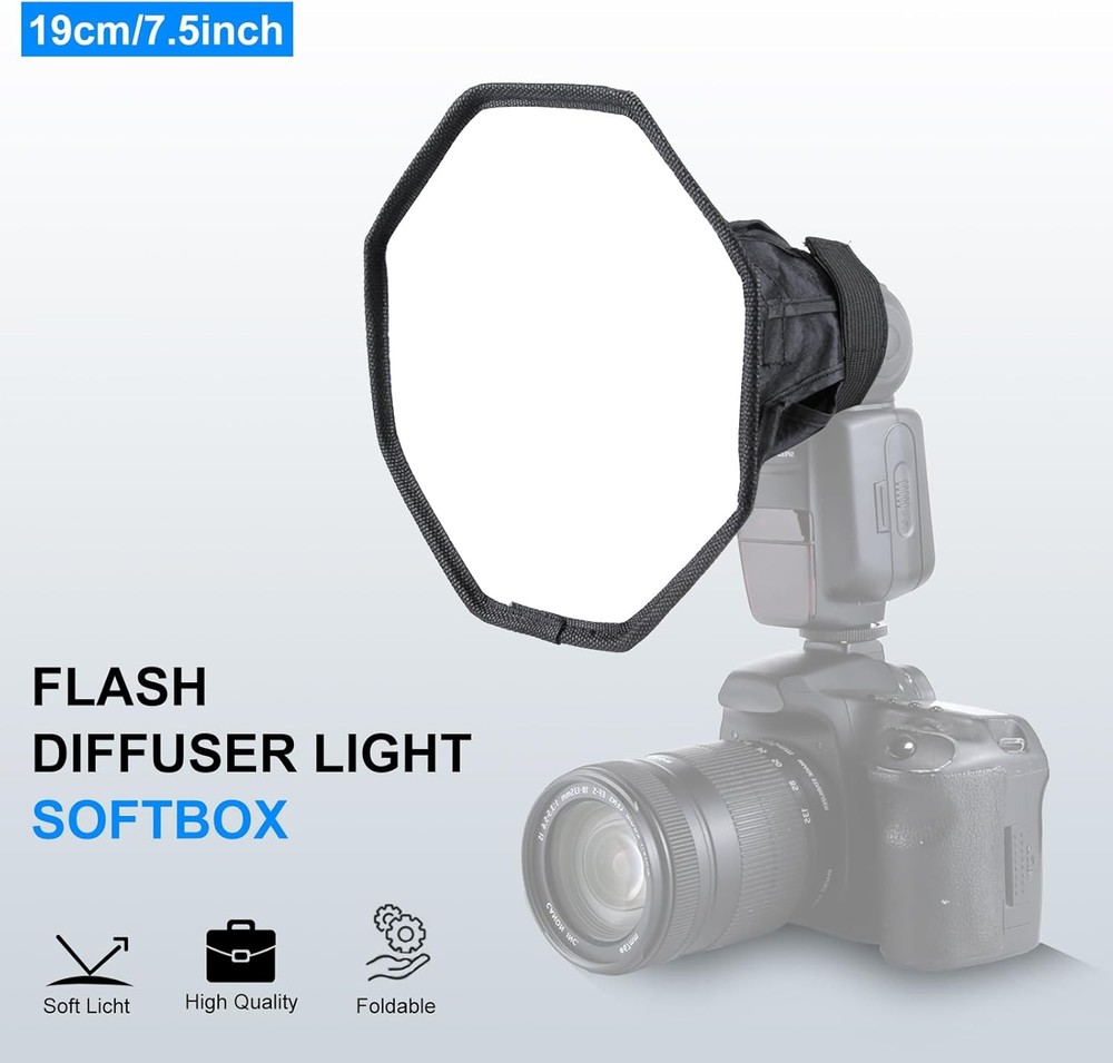Flash Diffuser Light TzezFoz Portable Camera Softbox