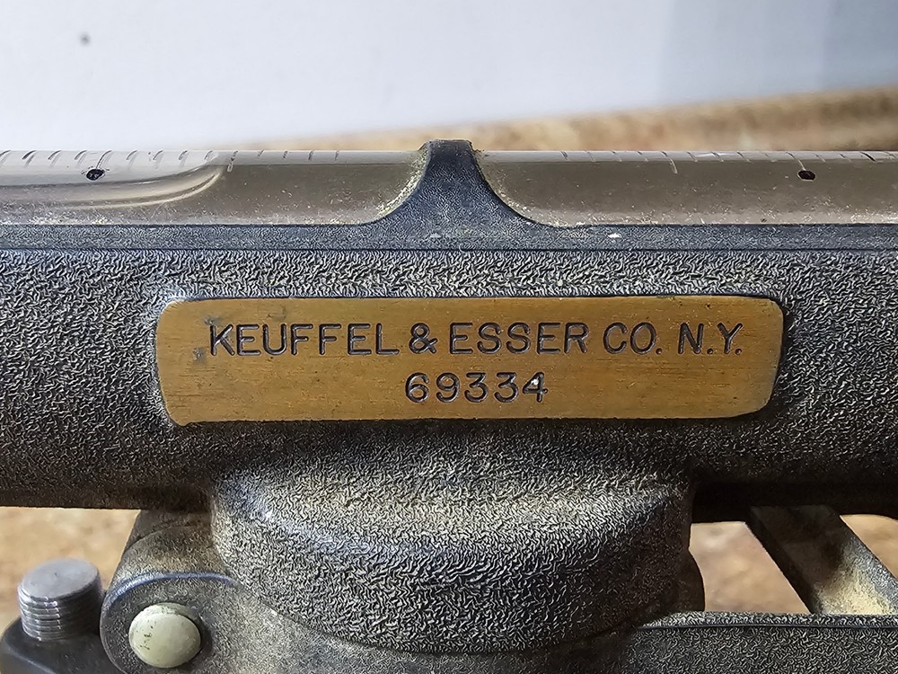 Keuffel & Esser K&E Survey Level Transit w/ Original Case Vintage Optical Tool