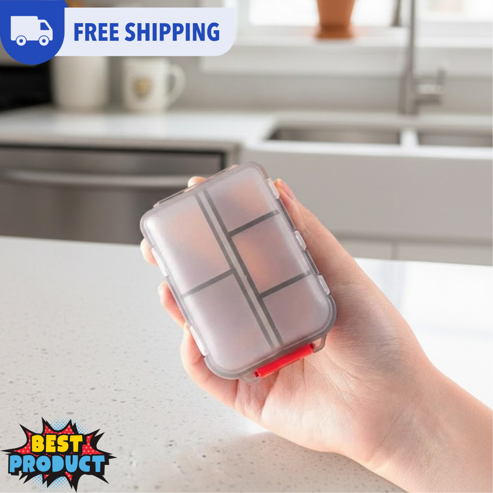 Weekly Pill Box Organizer Holder Medicine Case Boxes Travel Pill Boxes Wholesale