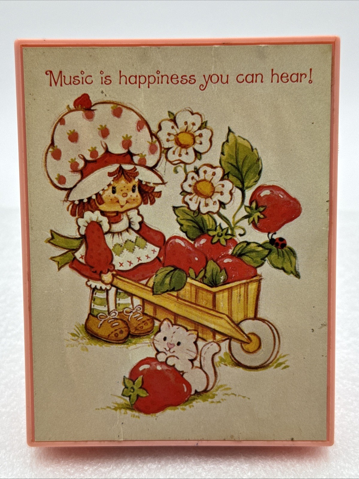 Vintage 1982 American Greetings Strawberry Shortcake Novelty AM Radio Works