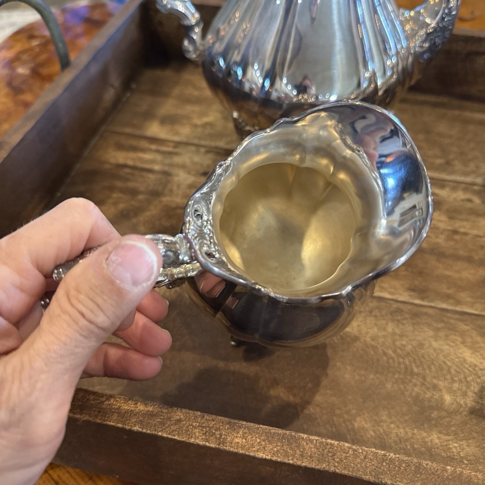 Wallace Rose point Silver Plate Tea/coffee Set Wallace 1200