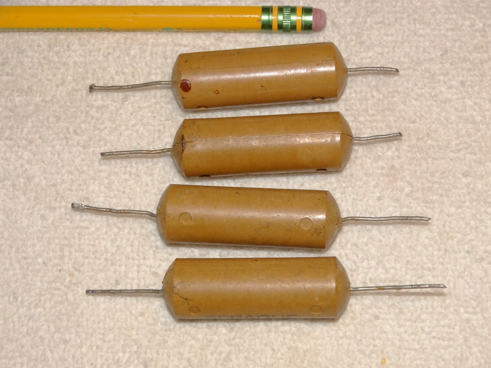 4 - Vintage Sprague Capacitor Pulls .068 400dc