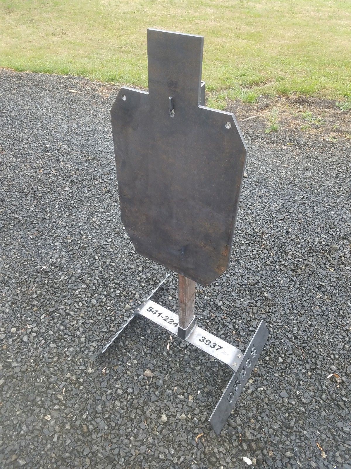 Collapsible Steel Gong Target Stand W/ Torso Target 2/3 IDPA 12*20 AR500