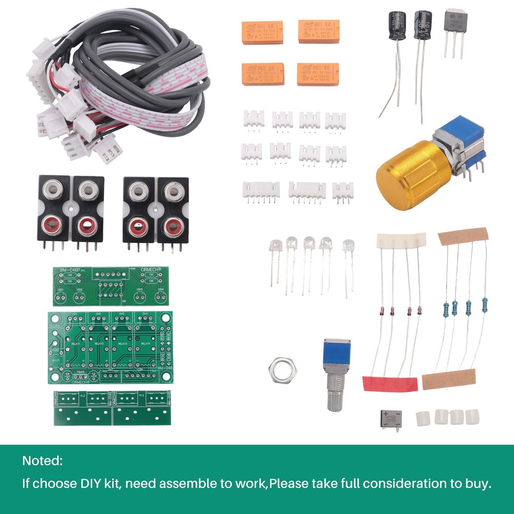 Relay 4-Way Audio Input Switching Audio Input Selection Board of2892