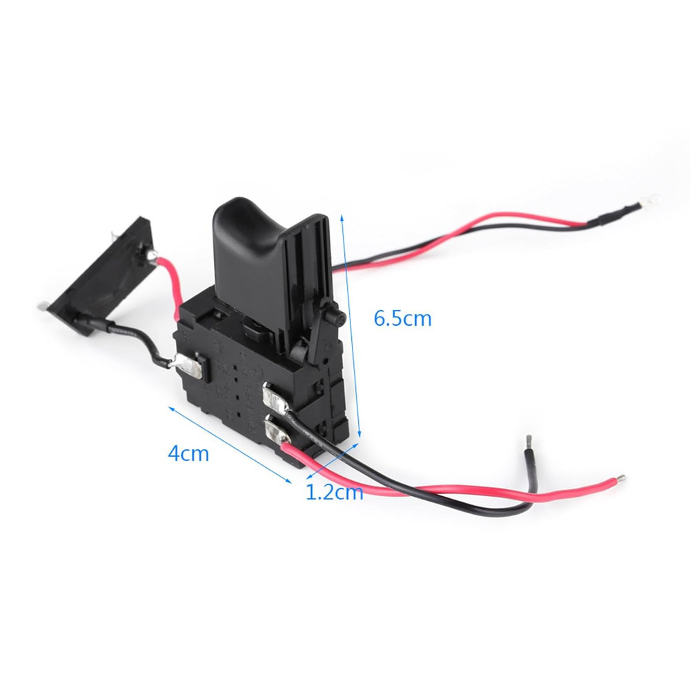 Electric Drill Switch, Cordless Drill Trigger Switch, 7.2V-24V Lithium Battery C