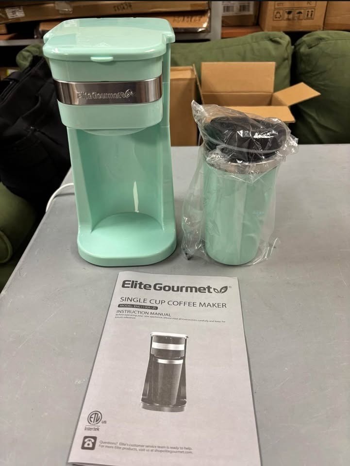 Elite Gourmet EHC113M Personal Single-Serve Compact Coffee Maker Brewer Includes