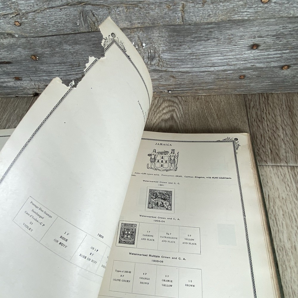 International Postage Stamp Album 1901-8 w/Engravings Scott Stamp & Coin Co.