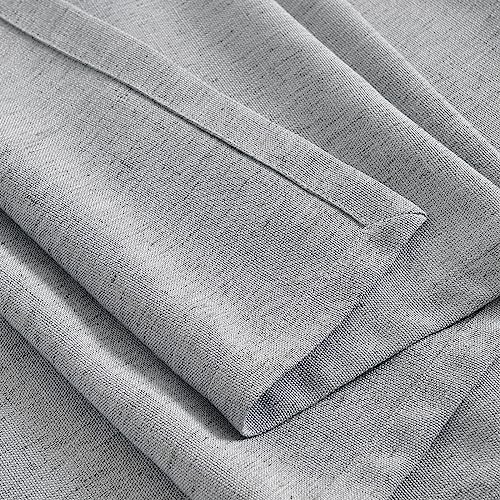 Linen Style Table Runner, Table Runners 90 13×90 Inch Silver Grey Chambray