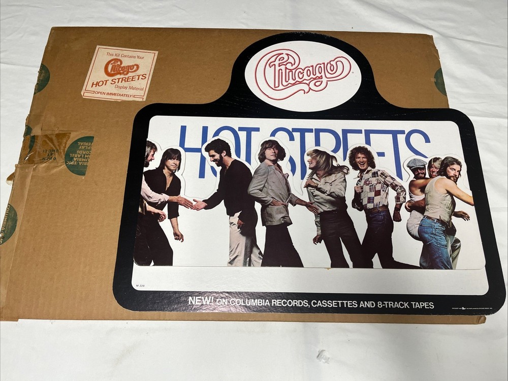 Chicago Record Store Promo Display Double Sided Hanger W/ OG Rec Label Packaging