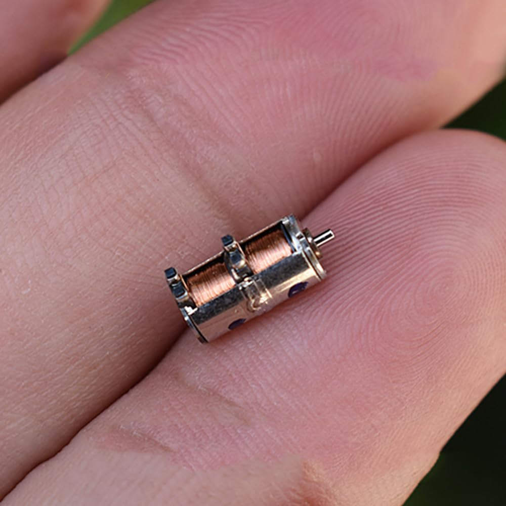 Acxico 10Pcs DC 5V 2-Phase 4-Wire Micro Mini Ultra-Tiny 4 Mm Precision Stepper M