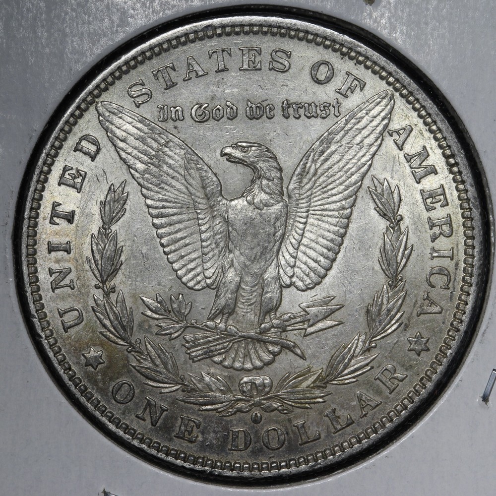 1880-O Morgan Silver Dollar AU+ E373 TKEC