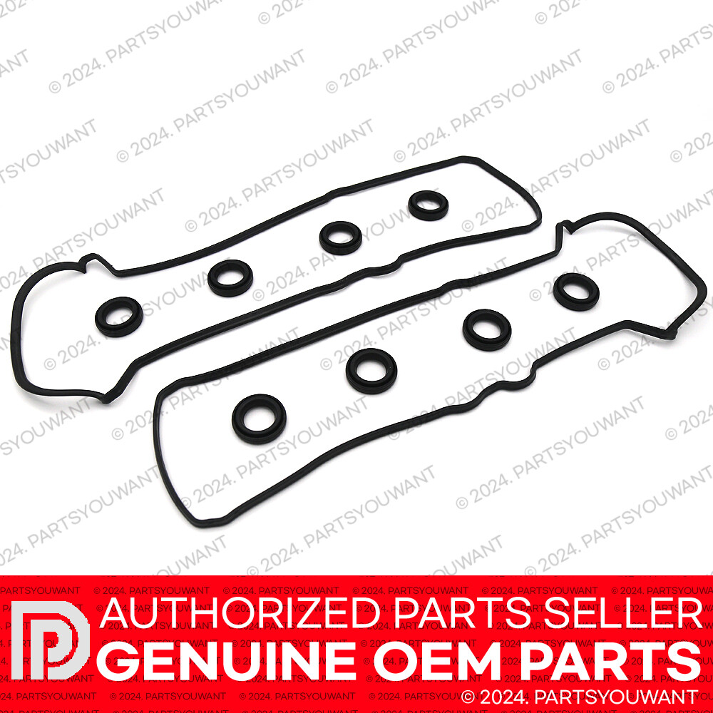 GENUINE Toyota Lexus V8 Cylinder Head Valve Cover Gasket + Spark Plug Seal SET