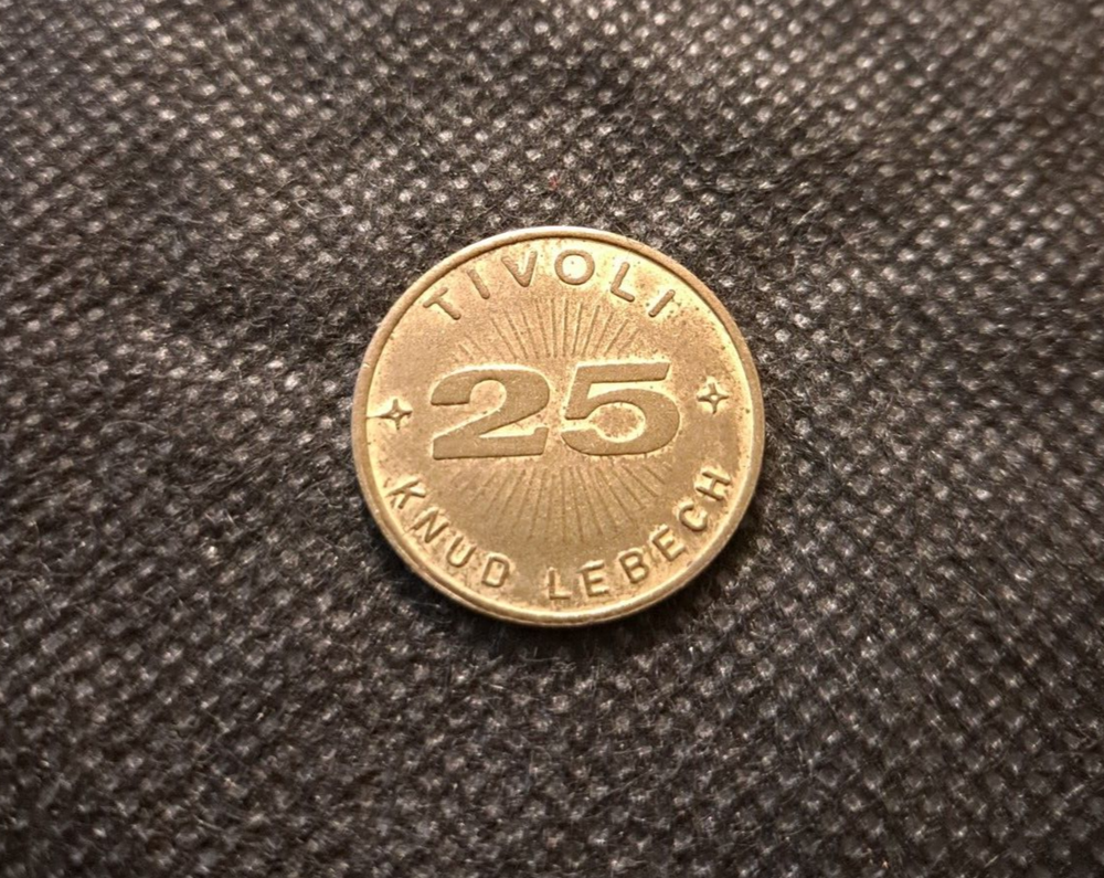 TIVOLI 25 KNUD LEBECH TOKEN! e8567UXX
