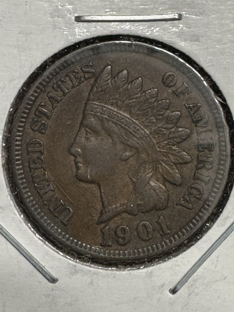 1901 Indian Head Cent, Higher Grade, Nice, 99c shipping