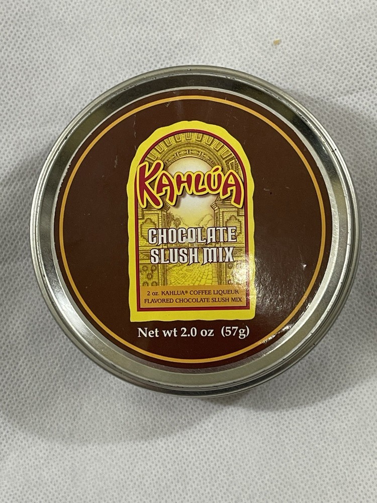 Kahlua Chocolate Slush Mix 2.0 Ounce Empty Coffee Liqueur Tin Canister
