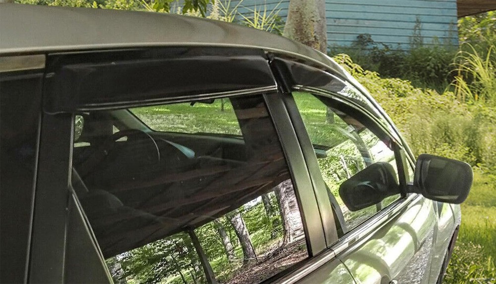 Window Visor Compatible with 2008-2012 Mazda CX-7, Smoke/Tinted